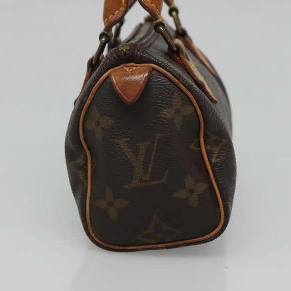 LOUIS VUITTON Monogram Mini Speedy Hand Bag M41534 LV Auth th5917