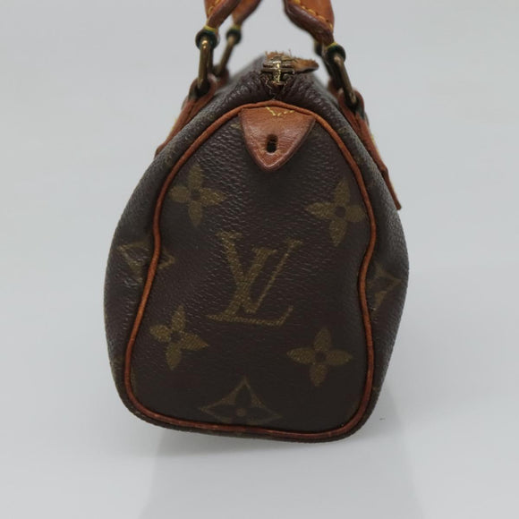 LOUIS VUITTON Monogram Mini Speedy Hand Bag M41534 LV Auth th5917