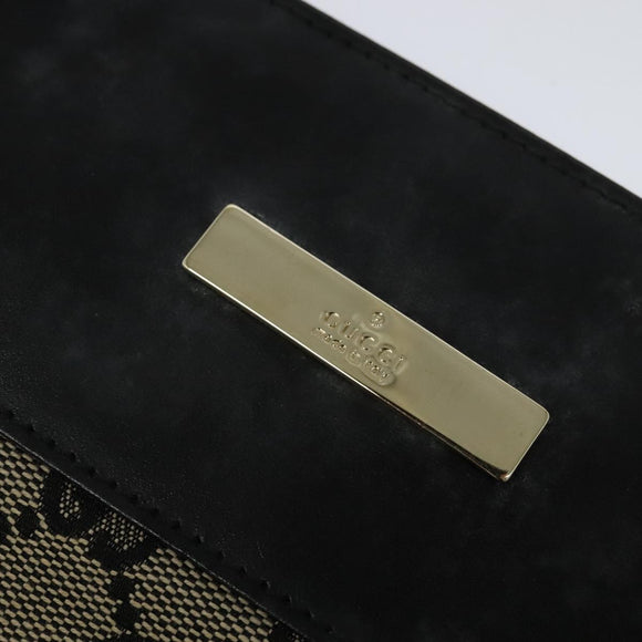 GUCCI GG Canvas Shoulder Bag Beige Gold 019 0348 Auth th5922