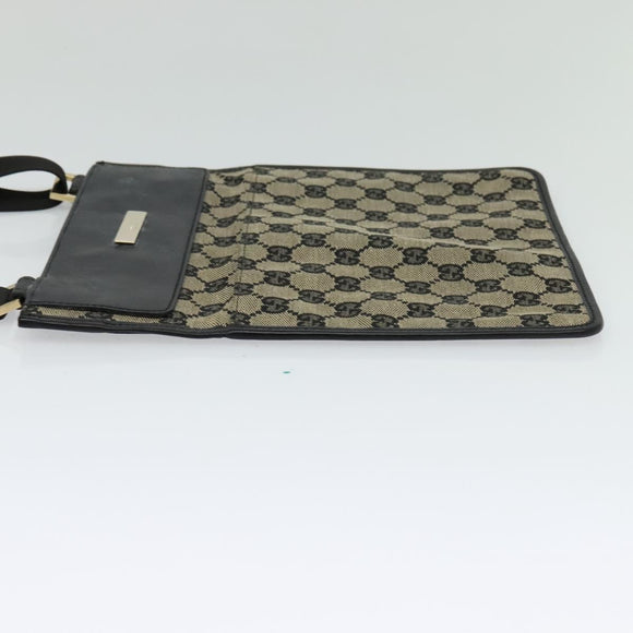 GUCCI GG Canvas Shoulder Bag Beige Gold 019 0348 Auth th5922