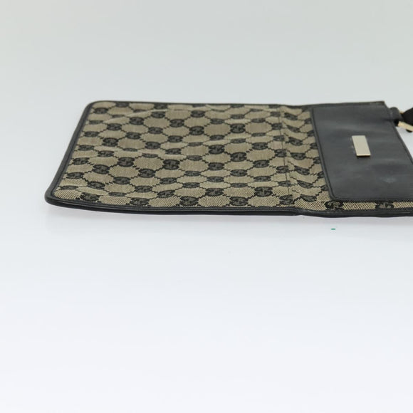 GUCCI GG Canvas Shoulder Bag Beige Gold 019 0348 Auth th5922