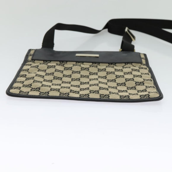 GUCCI GG Canvas Shoulder Bag Beige Gold 019 0348 Auth th5922
