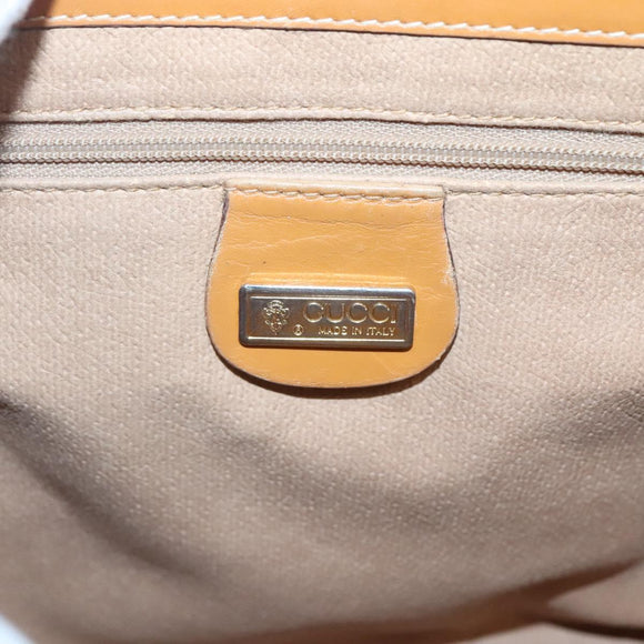 GUCCI Micro GG Supreme Shoulder Bag PVC Beige Gold 001 116 0924 Auth th5924