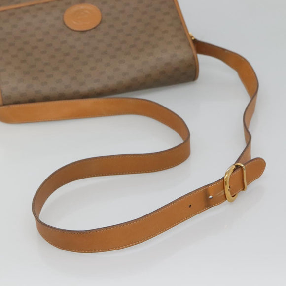 GUCCI Micro GG Supreme Shoulder Bag PVC Beige Gold 001 116 0924 Auth th5924