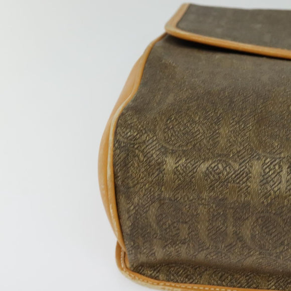 GUCCI Hand Bag Canvas 2way Beige Gold 000 46 0274 Auth th5937