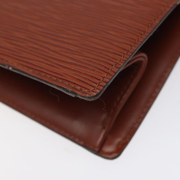 LOUIS VUITTON Epi Trousse Crete Pouch Brown M48403 LV Auth th5942