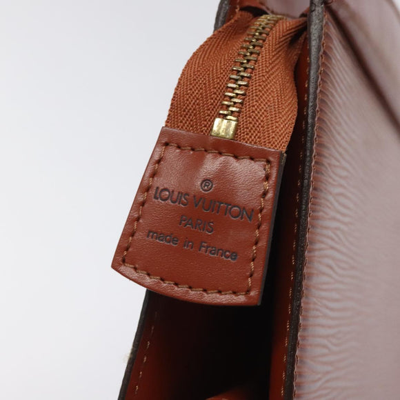 LOUIS VUITTON Epi Trousse Crete Pouch Brown M48403 LV Auth th5942