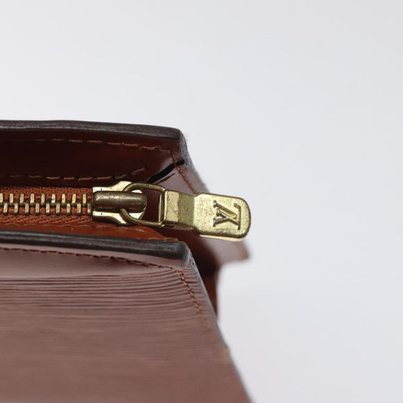 LOUIS VUITTON Epi Trousse Crete Pouch Brown M48403 LV Auth th5942