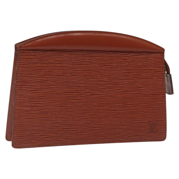 LOUIS VUITTON Epi Trousse Crete Pouch Brown M48403 LV Auth th5942
