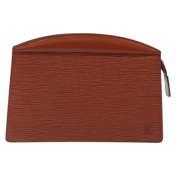 LOUIS VUITTON Epi Trousse Crete Pouch Brown M48403 LV Auth th5942
