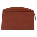 LOUIS VUITTON Epi Trousse Crete Pouch Brown M48403 LV Auth th5942-13