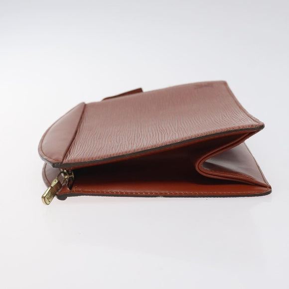 LOUIS VUITTON Epi Trousse Crete Pouch Brown M48403 LV Auth th5942