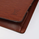 LOUIS VUITTON Epi Trousse Crete Pouch Brown M48403 LV Auth th5942-7