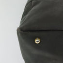 LOEWE Shoulder Bag Canvas Gray Gold Auth th5947-15