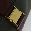 LOEWE Shoulder Bag Canvas Gray Gold Auth th5947-17