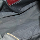 LOEWE Shoulder Bag Canvas Gray Gold Auth th5947-11