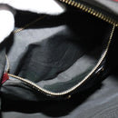 LOEWE Shoulder Bag Canvas Gray Gold Auth th5947-21