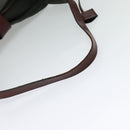 LOEWE Shoulder Bag Canvas Gray Gold Auth th5947-7