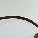 LOEWE Shoulder Bag Canvas Gray Gold Auth th5947-8