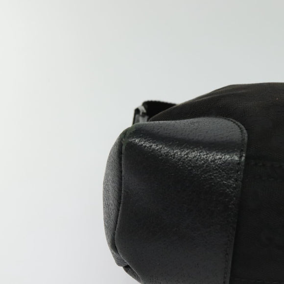 GUCCI GG Canvas Shoulder Bag Black Silver 114273 Auth th5949