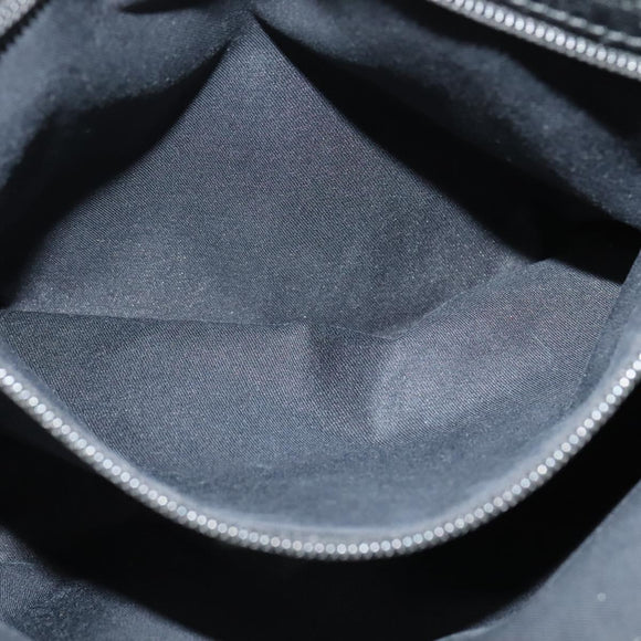 GUCCI GG Canvas Shoulder Bag Black Silver 114273 Auth th5949