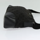 GUCCI GG Canvas Shoulder Bag Black Silver 114273 Auth th5949-4