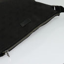GUCCI GG Canvas Shoulder Bag Black Silver 114273 Auth th5949-6