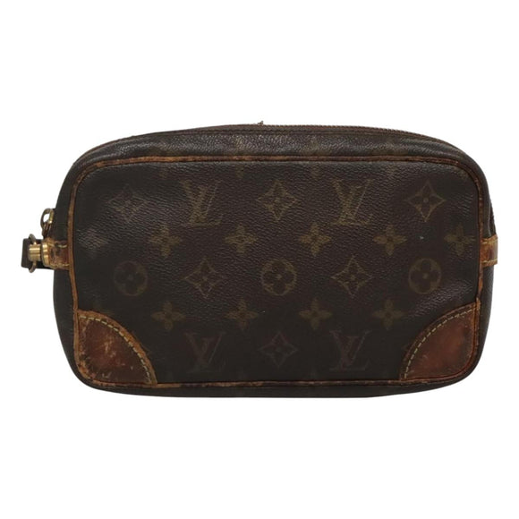 LOUIS VUITTON Monogram Marly Dragonne PM Clutch Bag M51827 LV Auth th5954