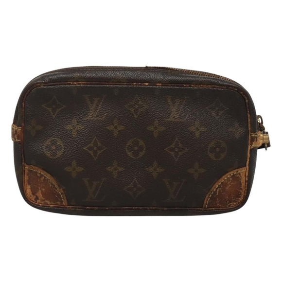 LOUIS VUITTON Monogram Marly Dragonne PM Clutch Bag M51827 LV Auth th5954