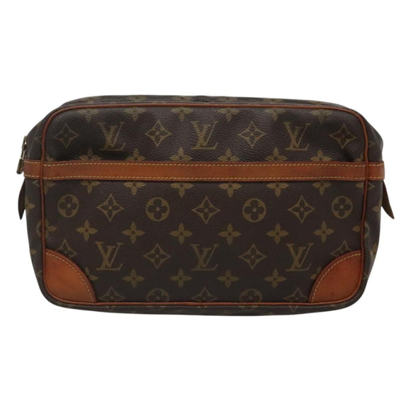 LOUIS VUITTON Monogram Compiegne 28 Clutch Bag M51845 LV Auth th5968