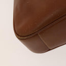 GUCCI Bamboo Hand Bag Leather 2way Brown Gold 001 3444 1638 Auth th5971-14