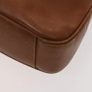 GUCCI Bamboo Hand Bag Leather 2way Brown Gold 001 3444 1638 Auth th5971-15