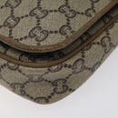 GUCCI GG Plus Supreme Shoulder Bag PVC Beige Gold Auth th5987-10
