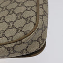 GUCCI GG Plus Supreme Shoulder Bag PVC Beige Gold Auth th5987-13