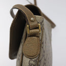 GUCCI GG Plus Supreme Shoulder Bag PVC Beige Gold Auth th5987-14