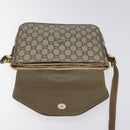 GUCCI GG Plus Supreme Shoulder Bag PVC Beige Gold Auth th5987-16