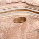 GUCCI GG Plus Supreme Shoulder Bag PVC Beige Gold Auth th5987-17