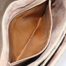 GUCCI GG Plus Supreme Shoulder Bag PVC Beige Gold Auth th5987-21