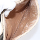 GUCCI GG Plus Supreme Shoulder Bag PVC Beige Gold Auth th5987-22