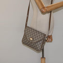 GUCCI GG Plus Supreme Shoulder Bag PVC Beige Gold Auth th5987-23