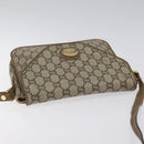 GUCCI GG Plus Supreme Shoulder Bag PVC Beige Gold Auth th5987-6