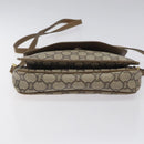 GUCCI GG Plus Supreme Shoulder Bag PVC Beige Gold Auth th5987-9