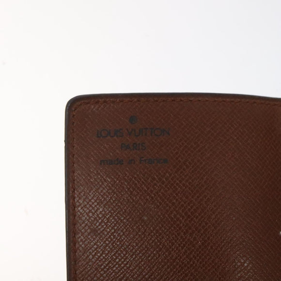 LOUIS VUITTON Monogram Porto Cartes Credit Pression Card Case M60937 Auth th6004