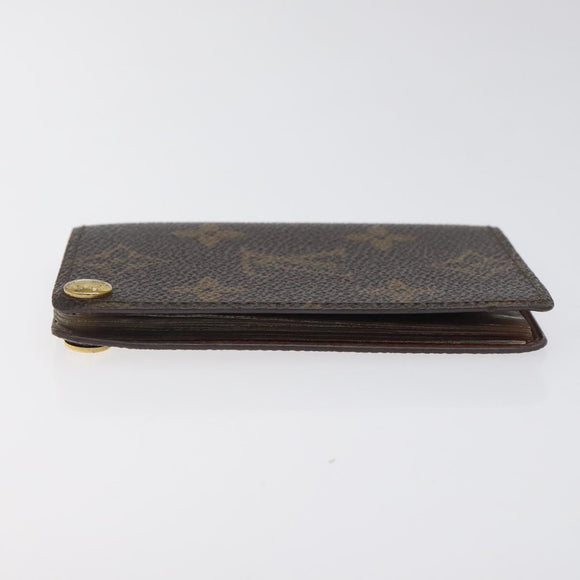 LOUIS VUITTON Monogram Porto Cartes Credit Pression Card Case M60937 Auth th6004
