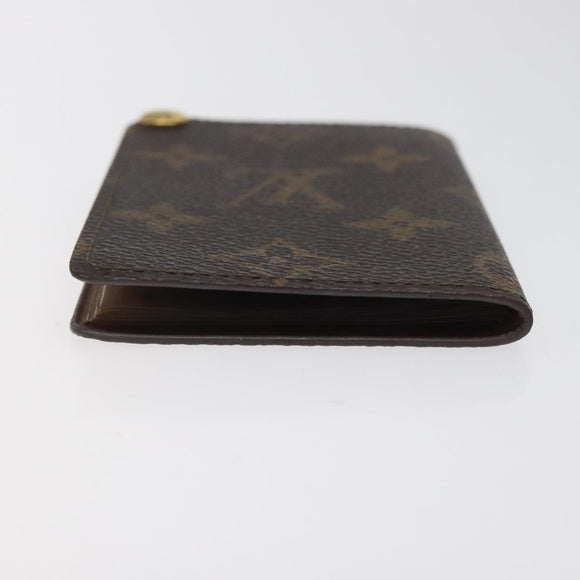 LOUIS VUITTON Monogram Porto Cartes Credit Pression Card Case M60937 Auth th6004