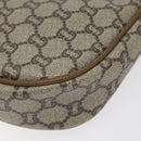 GUCCI GG Plus Supreme Shoulder Bag PVC Beige Auth th6012-12