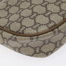 GUCCI GG Plus Supreme Shoulder Bag PVC Beige Auth th6012-13