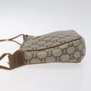 GUCCI GG Plus Supreme Shoulder Bag PVC Beige Auth th6012-5