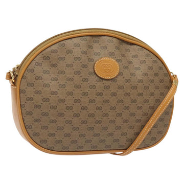 GUCCI Micro GG Supreme Shoulder Bag PVC Beige Gold 007 89 0094 Auth th6021