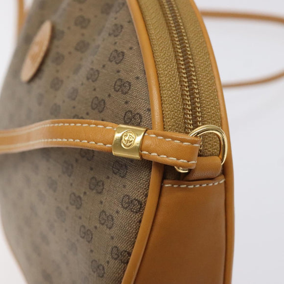 GUCCI Micro GG Supreme Shoulder Bag PVC Beige Gold 007 89 0094 Auth th6021